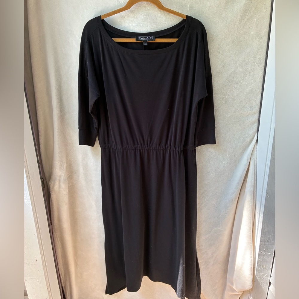 Brittany Humble Black Knit Casual Dress